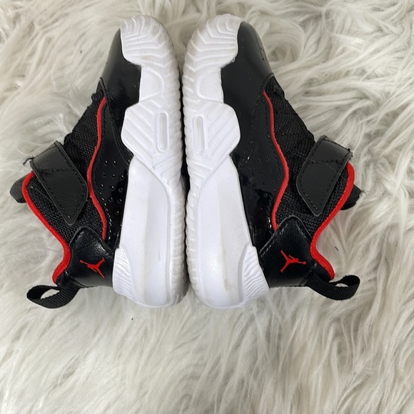 Nike Air Jordan Stay Loyal Black Red Bred DC7231-001 Toddler Baby Shoes 5C - Picture 10 of 15